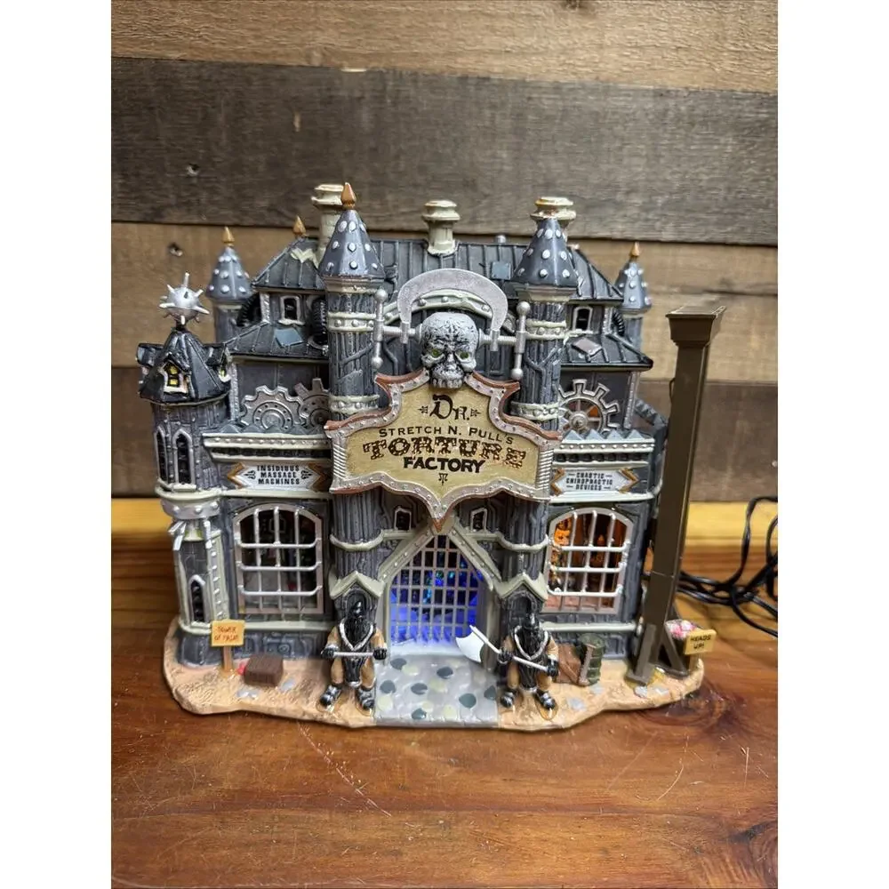 Lemax Spooky Town Dr. Stretch N. Pull’s Torture Factory -please Read